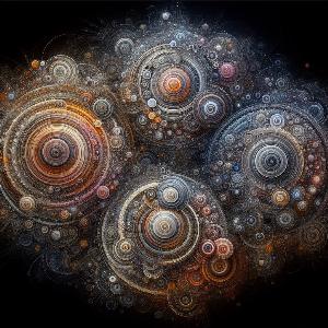 abstract art with arcs and circles (2)